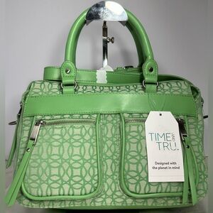 Time and Tru Women's Beckett satchel w/crossbody strap